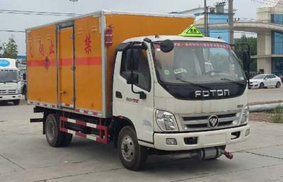 國福田奧鈴五易燃液體廂式運輸車