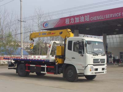 國五東風(fēng)天錦清障車帶隨車吊