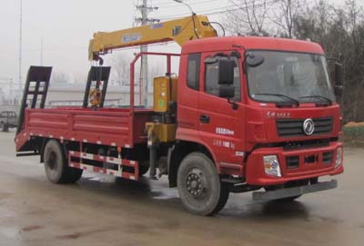 國(guó)五東風(fēng)后隨車吊帶平板車